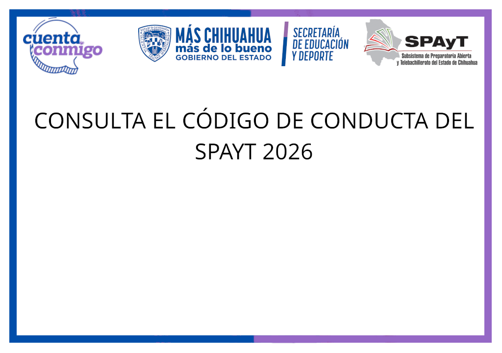 CONOCE EL CÓDIGO DE CONDUCTA DEL SPAYT 2026